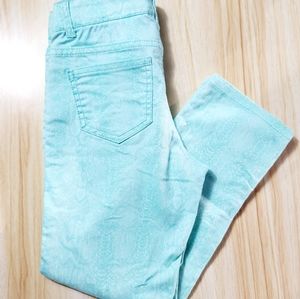 Cherokee girl's aqua capri pant size: 12